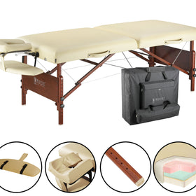 Master Massage 70cm DEL RAY Portable Massage Table Package with 7.6 Thick Cushion of Foam for Ultimate Comfort!