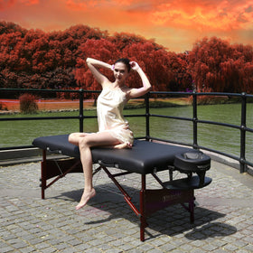 Master Massage 70cm Roma LX Portable Massage Table Package with Best Selling Size (Black)