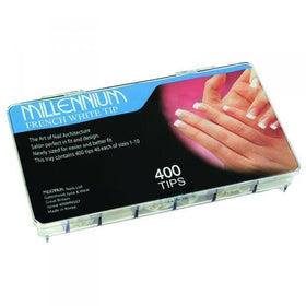 400 Nail Tips - French White Tip - Beauty