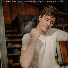 Hi5 FlatHead 4 & 6 Head Fascia Vibrating Massage Gun(Drawstring Pocket, 2 colour options)