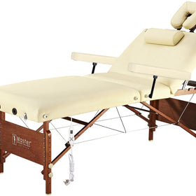 Master Massage 70cm DEL RAY SALON Portable Massage Table Package with Therma-Top - Adjustable Heating System! (Sand Color)