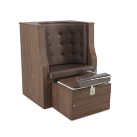 REM Plaza Pedibooth - with ceramic basin, whirlpool and cover