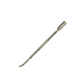 Dual Cuticle Pusher/Scraper Curved Stainless Steel - Beauty