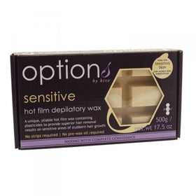 Hive Sensitive Hot Film Wax 500g Block (Cream) - Beauty
