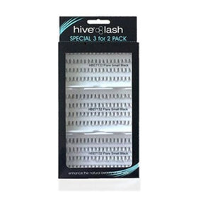 Triple - Small Black Individual Flare lashes (76 x3) - 